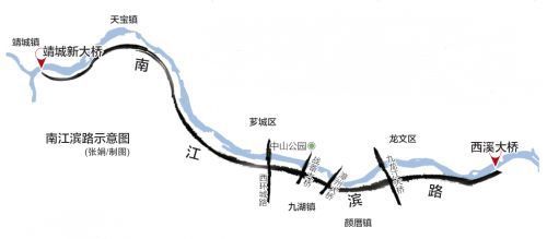 漳州南江滨路选址公示 横穿圆山至南靖年底动工